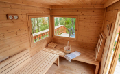 Gardensauna – inside view